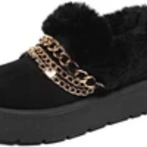 Carlkarida Furry Platform Snow Boots Size 9